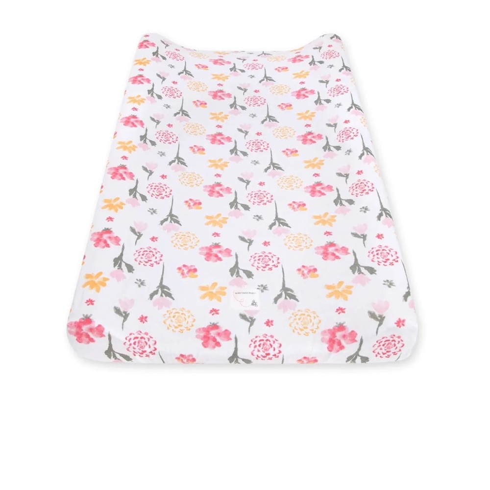 Burt’s bees baby organic cotton floral changing pad cover